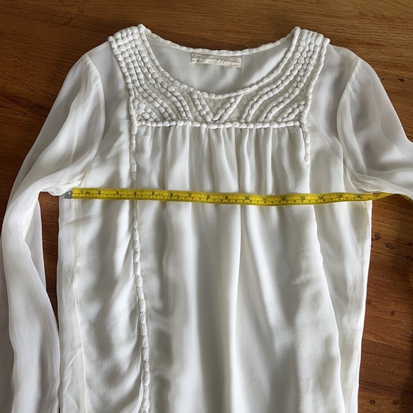 Worn once Graham & Spencer gauzy boho blouse sz S - Picture 4 of 5
